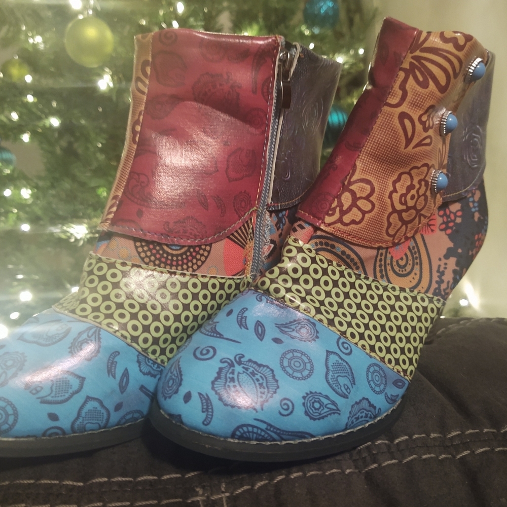 Multi Color/ Pattern Ankle Boots - image 2